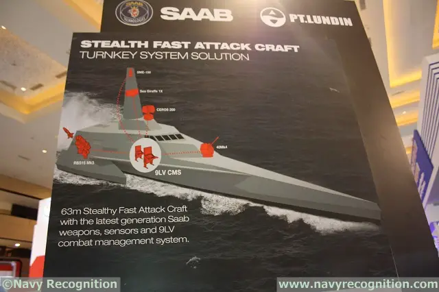 TNI AL's sealth FACs will be fitted with the latest sensors, weapons and CMS from Saab