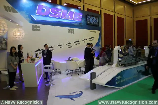 At the DSA 2016 tri-service defence exhibition currently held in Kuala Lumpur (Malaysia) South Korean company DSME is showcasing several of its most recent export projects: The Missile Corvette design for Malaysia, the 1400 Class SSK for Indonesia, the DW 3000H Frigate for Thailand and the Tide class fleet tanker.At the DSA 2016 tri-service defence exhibition currently held in Kuala Lumpur (Malaysia) French company CNIM is showcasing three of its force projection systems: The L-CAT, Landing Catamaran, the PFM, Motorized Floating Bridge and the PTA Modular Assault Bridge.