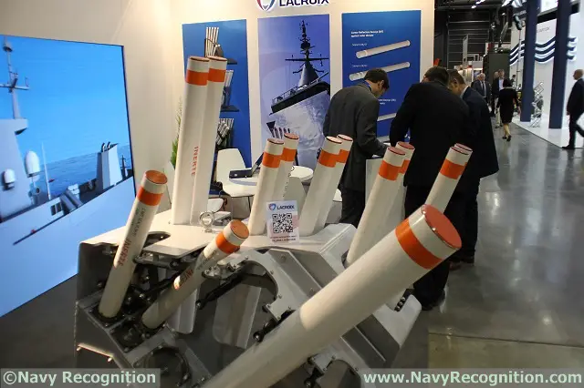 At the Balt Military Expo 2016 naval defense exposition currently underway in Gdansk, Poland, French company Lacroix is showcasing its SYLENA MK2 decoy launcher. It is a multiple decoy launcher designed to deploy three types of ammunitions: SEALEM, SEALIR and CANTO.