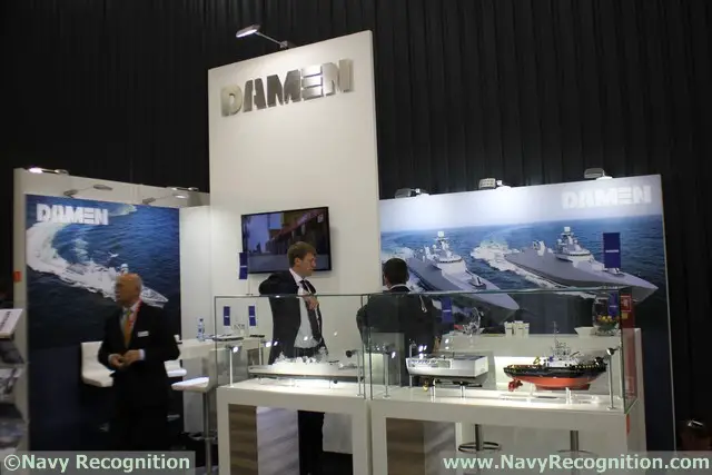 At Balt Military Expo 2016 held in Gdansk, Poland, from 20 to 22 June 2016, Dutch shipbuilder DAMEN unveiled updated designs of its SIGMA family. A company representative explained to Navy Recognition that the updated designs feature more sleek, modern and stealthy lines. It is based on the same hull as the SIGMA 10514 PKR already selected by the Indonesian Navy (TNI AL).