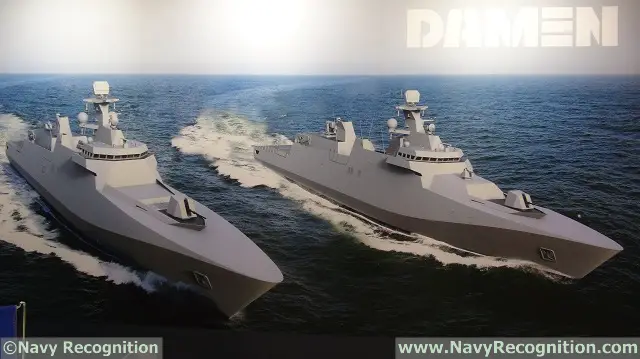 At Balt Military Expo 2016 held in Gdansk, Poland, from 20 to 22 June 2016, Dutch shipbuilder DAMEN unveiled updated designs of its SIGMA family. A company representative explained to Navy Recognition that the updated designs feature more sleek, modern and stealthy lines. It is based on the same hull as the SIGMA 10514 PKR already selected by the Indonesian Navy (TNI AL).