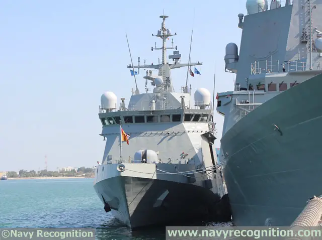 Spanish shipbuilding company Navantia showcased its AVANTE 1800 corvette during DIMDEX 2014, the Doha International Maritime Defence Exhibition & Conference which was held between 25 – 27 March 2014 in Qatar.