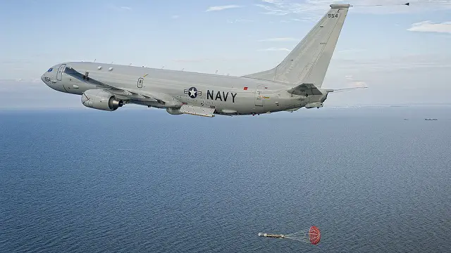 The P-8A Poseidon successfully launched the first MK 54 torpedo during a test event in the Atlantic Test Range Oct. 13.