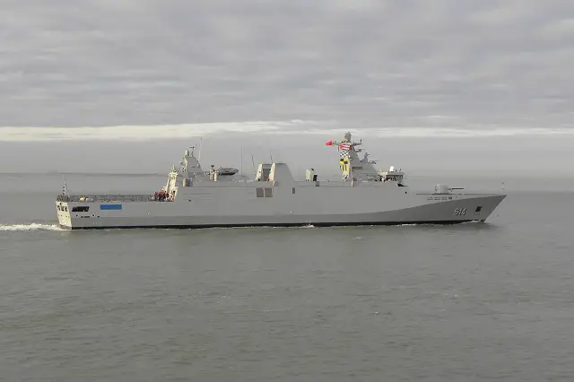 On 10 March 2012, after successful sea trials and finishing of outfitting details, SIGMA Class Frigate, Sultan Moulay Ismail, built by Damen Schelde Naval Shipbuilding (DSNS) in Vlissingen, was transferred to the Royal Moroccan Navy. 