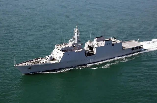 The maritime security of India got a significant boost today with the induction of state-of-the-art new generation Naval Offshore Patrol Vessel (NOPV), INS ‘SUMEDHA’, indigenously designed in-house and built by Goa Shipyard Limited. The Vessel was formally commissioned into the Indian Navy by VAdm Anil Chopra, PVSM, AVSM, FO C-IN-C East on 7th March 2014 at an impressive ceremony held at the Goa Shipyard Ltd. 