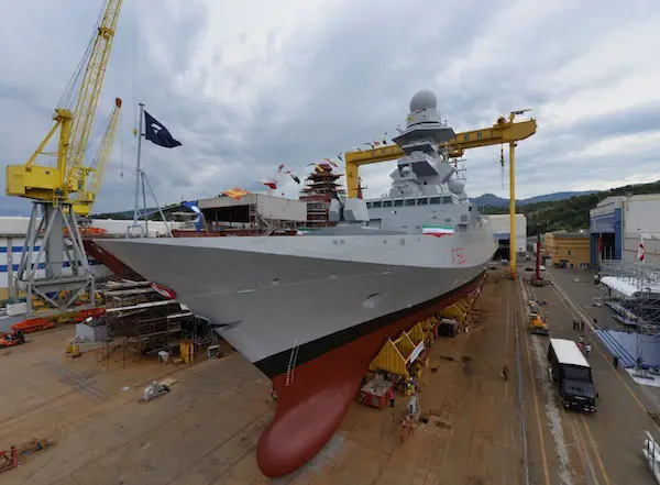 Today Riva Trigoso (Genoa) shipyard celebrated the launch of the frigate “Carlo Margottini”, the third of a series of Fremm vessels - Multi Mission European Frigates - ordered from Fincantieri by the Italian Navy within the framework of an Italo-French program of cooperation. 