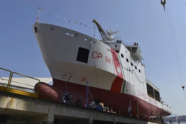 The second of two multi-purpose vessels commissioned from Fincantieri by the General Command of the Port Authority Corp for the Italian Coast Guard was launched today at Castellammare di Stabia (Naples). The vessel, due to be delivered by the end of this year, is the twin unit of the “Luigi Dattilo”, launched last December, which will be delivered within this summer. 