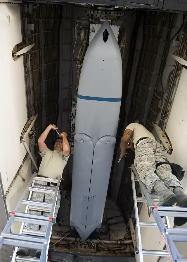 The 337th Test and Evaluation Squadron successfully completed their first captive carry test of a Long Range Anti-Ship Missile on-board a B-1 Bomber June 17, marking a significant step forward toward the B-1's role in the maritime environment.
