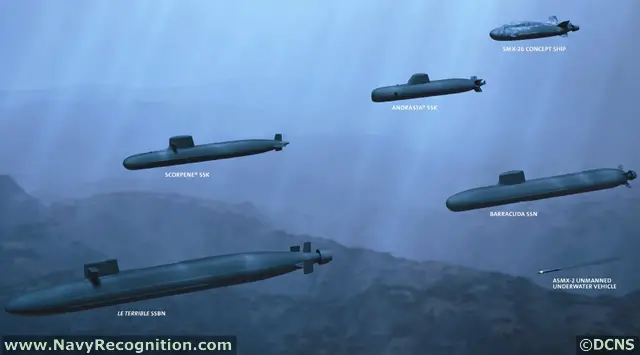 A3SM weapon systems may be fitted on the full range of DCNS Submarines