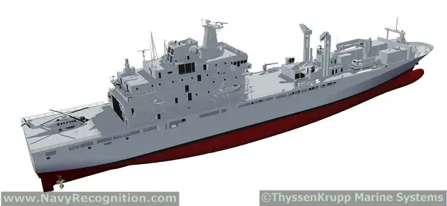 ThyssenKrupp Marine Systems Canada has been chosen to supply the design for the Royal Canadian Navy’s new Joint Support Ships following a stringent selection process. For ThyssenKrupp Marine Systems is this design decision an important success. Since also other Navies are considering proven design solutions, this decision will improve ThyssenKrupp Marine Systems position in the competitive markets.
