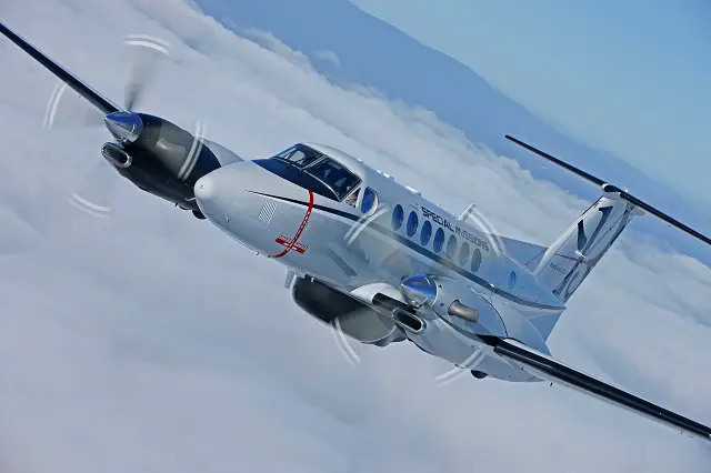 After more than 80 hours of flight testing, Selex ES, a Finmeccanica company, have handed over to Corporate Aircraft SA, exclusive distributor of Beechcraft, purc hasing as prime contractor for an undisclosed end-user a Beechcraft King Air 350ER equipped with the company’s Airborne Tactical Observation and Surveillance (ATOS) system. The end user has expressed their satisfaction with the system performance demonstra ted during the flight tests.