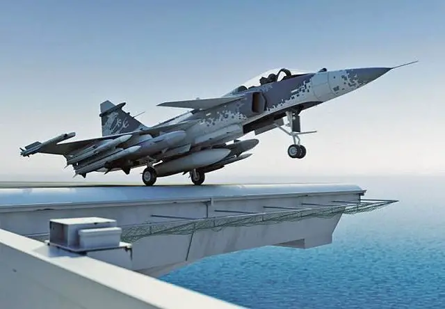 According to Indian daily newspaper The Economic Times, Sweden's defence company Saab is proposing India a collaboration to develop a naval variant of the Gripen NG aircraft, the Sea Gripen.