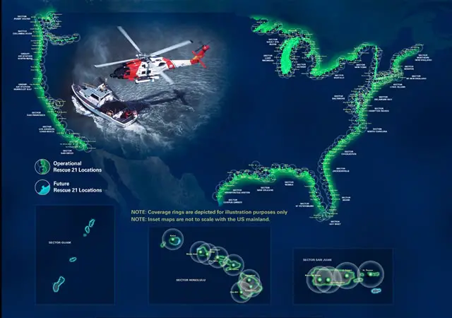 The U.S. Coast Guard has conducted approximately 60,000 search and rescue operations since 2006 with support from the General Dynamics C4 Systems-built Rescue 21 system. The nationwide command, control and communications system connects Coast Guard personnel with distressed mariners up to 20 nautical miles or more out to sea. 