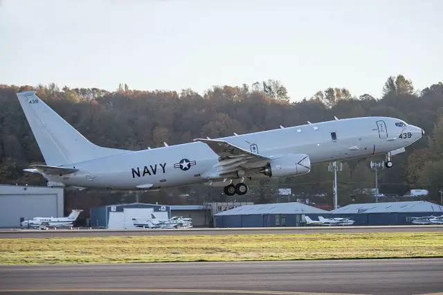 Boeing delivered the 12th production P-8A Poseidon on schedule on Oct. 25, enhancing the long-range maritime patrol capabilities of the U.S. Navy. The P-8A departed Boeing Field in Seattle for Naval Air Station Jacksonville, Fla., where it joined the other Poseidon aircraft being used to train Navy crews. The aircraft is the sixth from the second low-rate initial production contract lot awarded in November 2011.