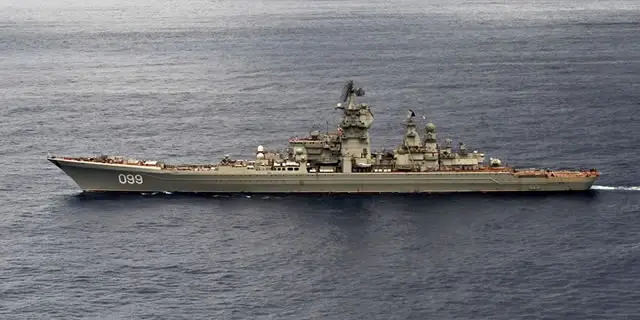 According to Tryapichnikov, the Sevmash Shipyard will begin to upgrade the Project 11442 Orlan-class Pyotr Veliky (Kirov-class) nuclear-powered guided missile cruiser once it has modernized the Admiral Nakhimov cruiser of the same class. "We not only draw up plans, we are implementing them as well. Today, we, Sevmash, the Severnoye Design Bureau and the manufacturer are jointly modernizing the Admiral Nakhimov heavy missile cruiser, with its modernization slated for completion in about 2018," he said. "Then, a similar upgrade will be applied to improve the armament, radars and electronic warfare systems of the Pyotr Veliky cruiser," the officer added.