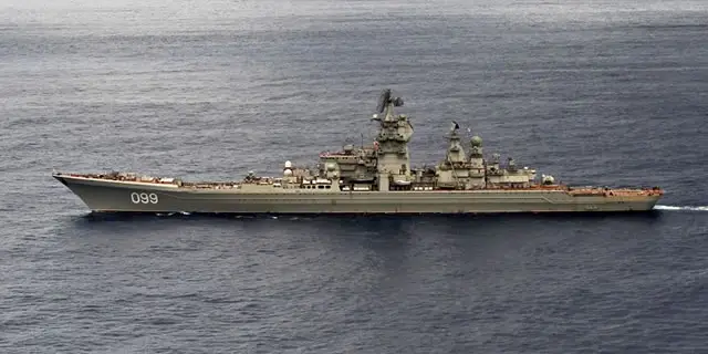 After entering the Mediterranean through the Strait of Gibraltar, the Russian nuclear-powered missile-carrying cruiser Pyotr Velikiy, or Peter the Great, has cast anchor in the Alboran Sea. The crew used its 11-day, 3.2-thousand-mile voyage from the ship’s home base of Severomorsk on the Barents Sea to practice air and anti-submarine defense operations. The cruiser’s mission is part of Russia’s plans to resume its naval presence in strategic areas.