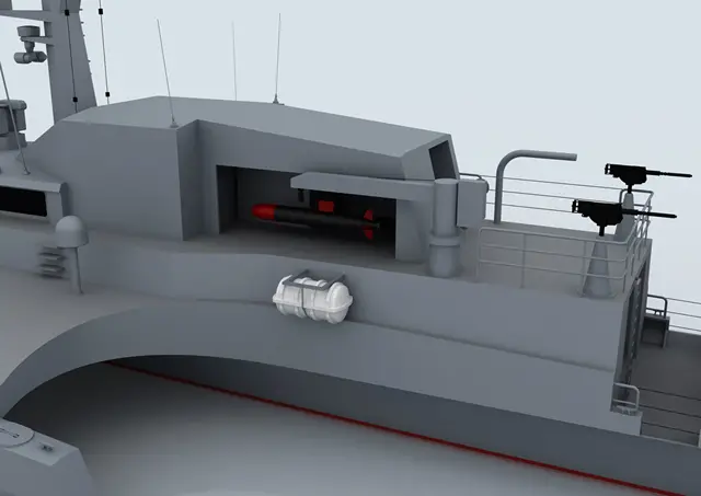 The OCEAN EAGLE 43 MH has all the provisions to accomodate and deploy UUVs and ROVs necessary for minewarfare missions. Picture: CMN