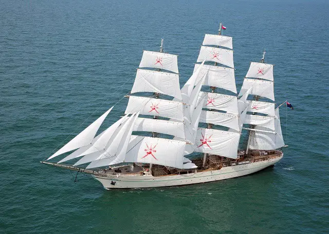 On 12 September, the Royal Navy of Oman formally accepted ownership of its new sail training vessel at a ceremony at Damen Schelde Naval Shipbuilding in Vlissingen, the Netherlands. The three-masted steel clipper, named RNOV Shabab Oman II, will sail the world’s oceans as an ambassador for Oman, demonstrating the country’s centuries-old maritime tradition. The 87-metre vessel is Damen's third such clipper, proving the value of Damen’s reliable craftsmanship and engineering.