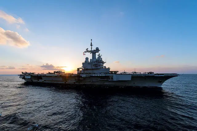 The French Navy (Marine Nationale) aircraft carrier Charles de Gaulle (R 91) will be deployed again to conduct strikes against the Islamic State (ISIS also called Daech) in October. French President Francois Hollande gave a "fall" time frame, the Defense minister Jean-Yves Le Drian later said the deployment would take place in October. This will be the third time in two years that the flagship of the French Navy is deployed to the Persian Gulf as part of operation "Chammal".