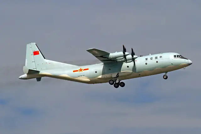 PLAAF Y-9 Tactical Transport Aircraft. It is the base platform for new generation special missions airfract of the PLAAF and PLAN