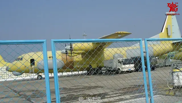 New Chinese Electronic Warfare Aircraft for PLAAF based on Shaanxi Y-9 Tranport Aircraft