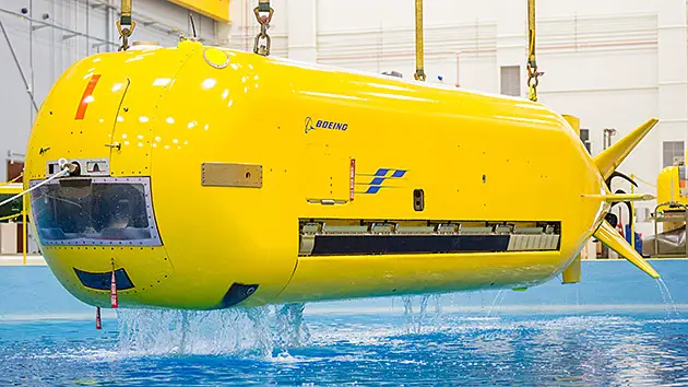 Go deep. Go long. That's what Boeing's newest autonomous unmanned underwater vehicle, Echo Seeker, is designed to do. It's a follow up to Echo Ranger, and its capabilities allow it to perform longer missions at greater depths than other unmanned submersibles. Check out the video to see Echo Seeker go through the paces at Boeing’s Huntington Beach facility.