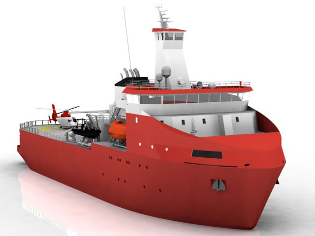 French Minister of Overseas announced that a 50 Millions Euros contract was awarded to Piriou shipyard for the construction of one Polar Logistics Support Vessels (Navire Logistique Polaire or PLV). This contract was awarded through the collaboration between several French ministries: Overseas, research and defense. The PLV will replace the existing L'Albatros patrol vessel and L'Astrobale ice braker.