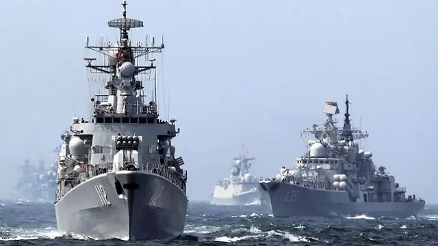 The Russian Navy and the People's Liberation Army Navy (PLAN or Chinese Navy) will hold joint naval drills in the Mediterranean Sea in the middle of May in line with a plan of military exchanges, Chinese Defense Ministry spokesman Geng Yansheng said Thursday. A total of nine warships from the two countries are to participate in what will be a first in that part of the world for China.