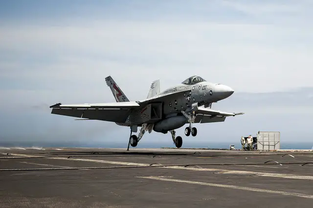 US Navy Naval Air Warfare Center Aircraft Division engineers and test pilots successfully completed the first at-sea testing of the newly-developed F/A-18 flight control software on USS George H. W. Bush (CVN 77) April 20.