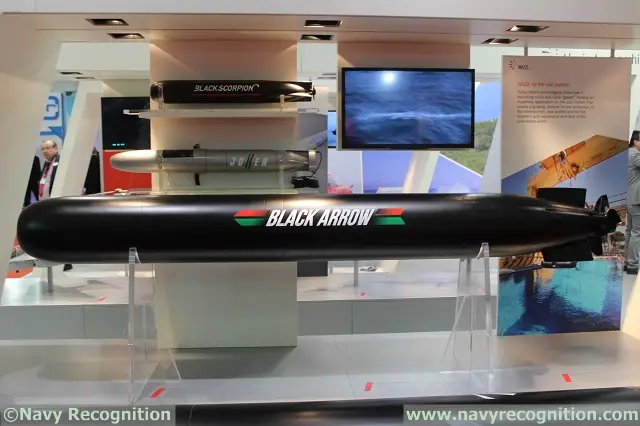 Also on display on WASS stand during IDEF 2015 was the Black Arrow torpedo. The WASS representative explained that this new generation lightweight torpedo is an evolution of the MU90 and A244 and its main strength is its reduced life cycle cost.