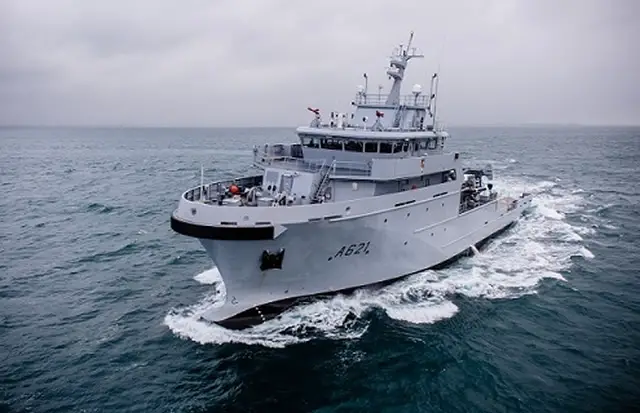 The Bougainville multi-mission vessel was delivered to the French Navy (Marine Nationale) on September 22 2016. It is the second B2M (for bâtiment multi-missions) vessel intended for the overseas missions of sovereignty. Bougainville will soon join its home port of Tahiti in the Pacific. First ship of the class D'Entrecasteaux recently joined its home port of Noumea in New Caledonia.