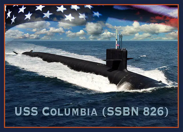GDEB Receives US Navy Contract for Continued Columbia-Class SSBN Submarine Development