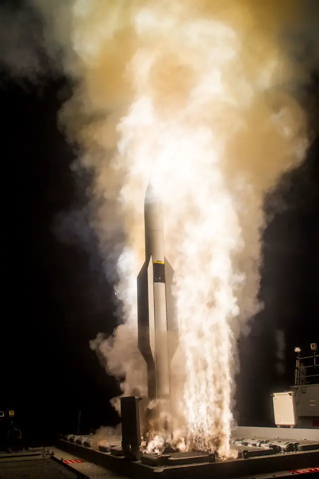 File picture: The Missile Defense Agency and sailors aboard USS John Paul Jones (DDG 53), an Aegis baseline 9.C1 equipped destroyer, successfully fired a salvo of two SM-6 Dual I missiles against a complex medium-range ballistic missile target, demonstrating the Sea Based Terminal endo-atmospheric defensive capability and meeting the test's primary objective.