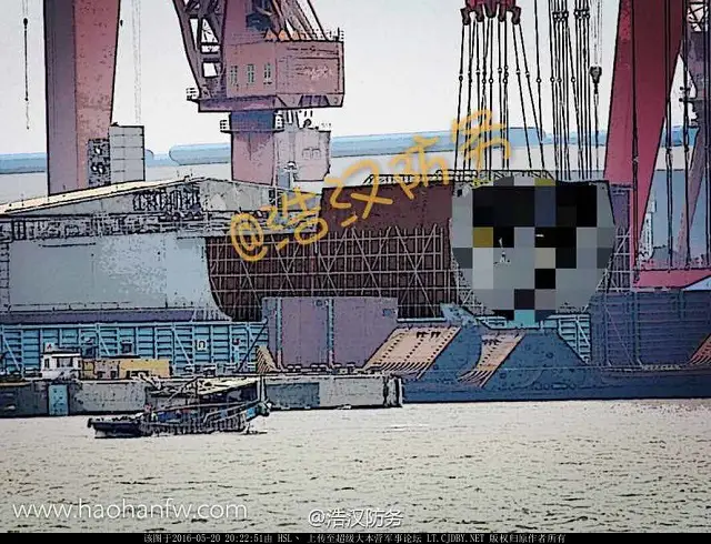 Recent pictures from China confirm that the first hull of the next generation Type 055 Guided-Missile Destroyer (DDG) for the People's Liberation Army Navy (PLAN or Chinese Navy) is under construction at the Jiangnan Changxing naval shipyard located near Shanghai.