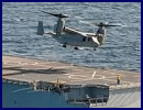 The French Navy (Marine Nationale) announced that two US Marine Corps V-22 Osprey tilt-rotor aircraft conducted a series of "touch and go" and refuelling aboard Mistral class LHD Tonnerre on March 19 2016. While V-22s have been tested with the Mistral class several times to date (they were even officially qualified with the Mistral class last year) it is the first time that a back-to-back refuelling of two Ospreys (with engines running) was performed.