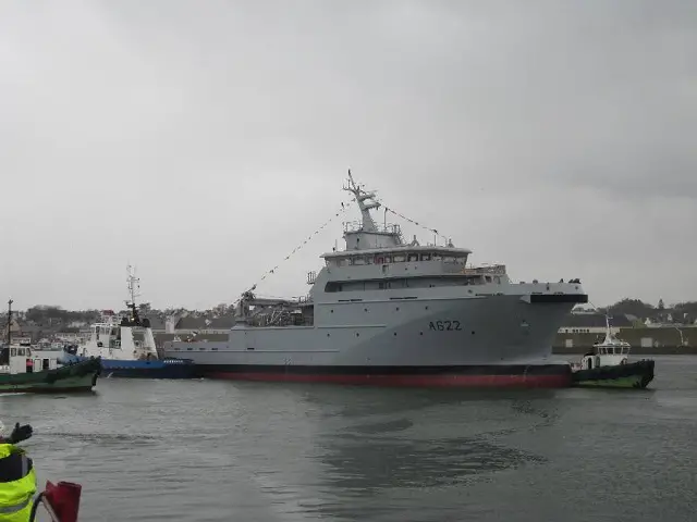 The second D'Entrecasteaux class B2M (batiment multi-mission) vessel for the French Navy, Bougainville, was launched at Piriou shipyard in Brittany on February 26 2016. Kership (a joint Piriou DCNS company) won a contract award for 3 vessels of the class (with option for a fourth one) in December 2013.