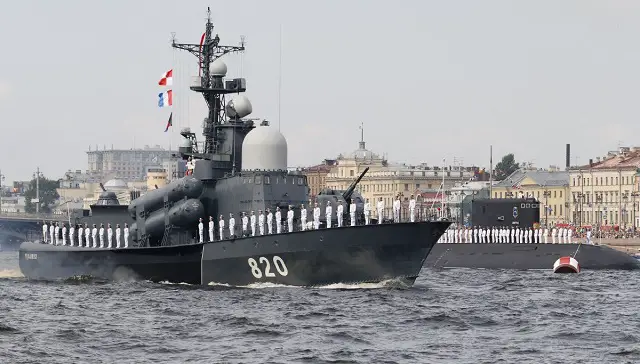 Russia Navy Day Paradae st petersburg