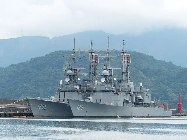 ROCS Kee Lung DDG 1801 Ma Kong DDG 1805 Taiwan Kidd class