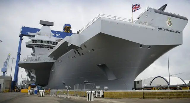 HMS Queen Elizabeth aircraft carrier UK Ministry Defence