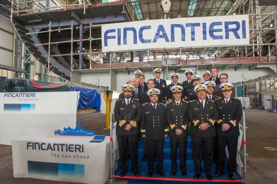 Fincantieri Lays Keel of First Doha class Air Defence Corvette for Qatar