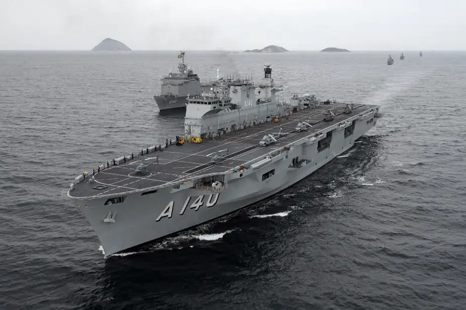Brazilian Navy Helicopter Carrier Atlântico Arrived in her Homeport