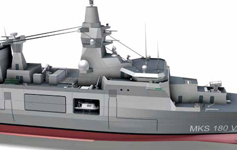 German Naval Yards Kiel TKMS Team Up for MKS 180 program