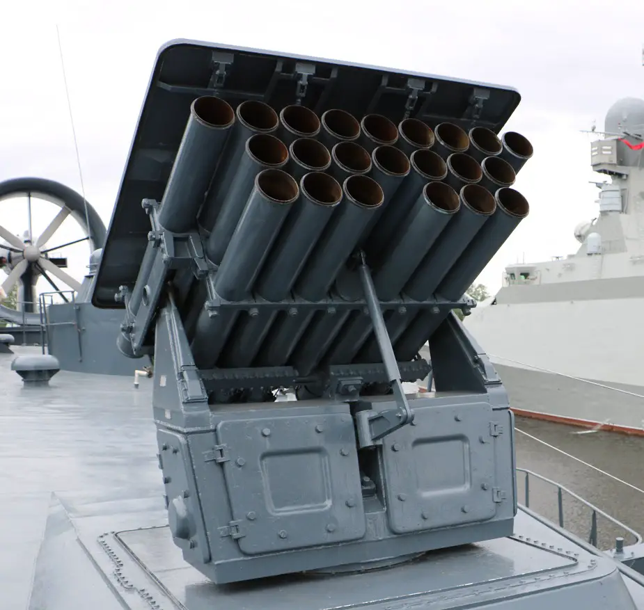 Tecmash develops new extended range rocket for naval MLRS 
