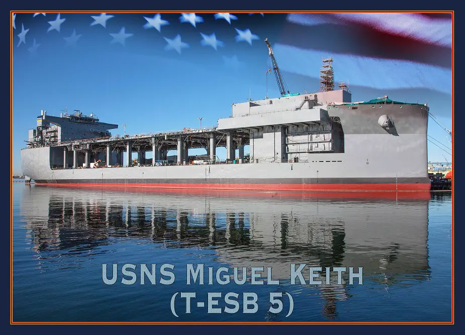 GD NASSCO Laid Keel for Future USNS Miguel Keith ESB 5