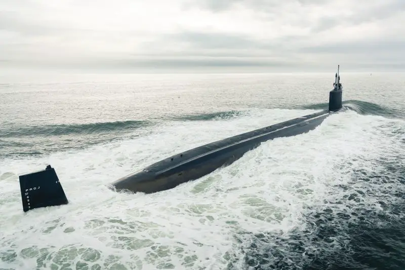 HII Delivers Virginia Class Submarine Indiana SSN 789 to U.S. Navy