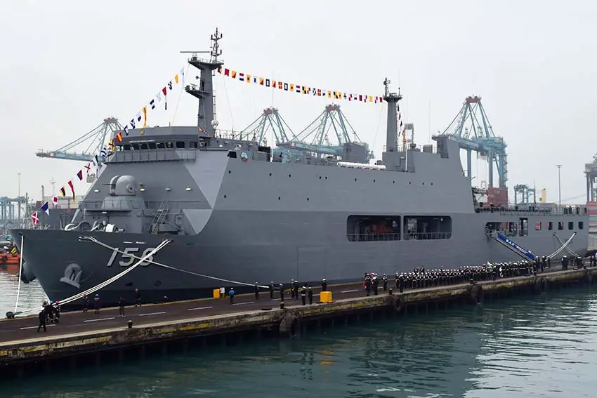 Video Peruvian Navy Commissioned its First LPD BAP Pisco