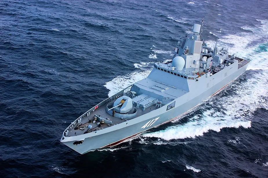 Admiral Gorshkov Frigate Qualifies Poliment Redut SAM Against Air Surface Targets