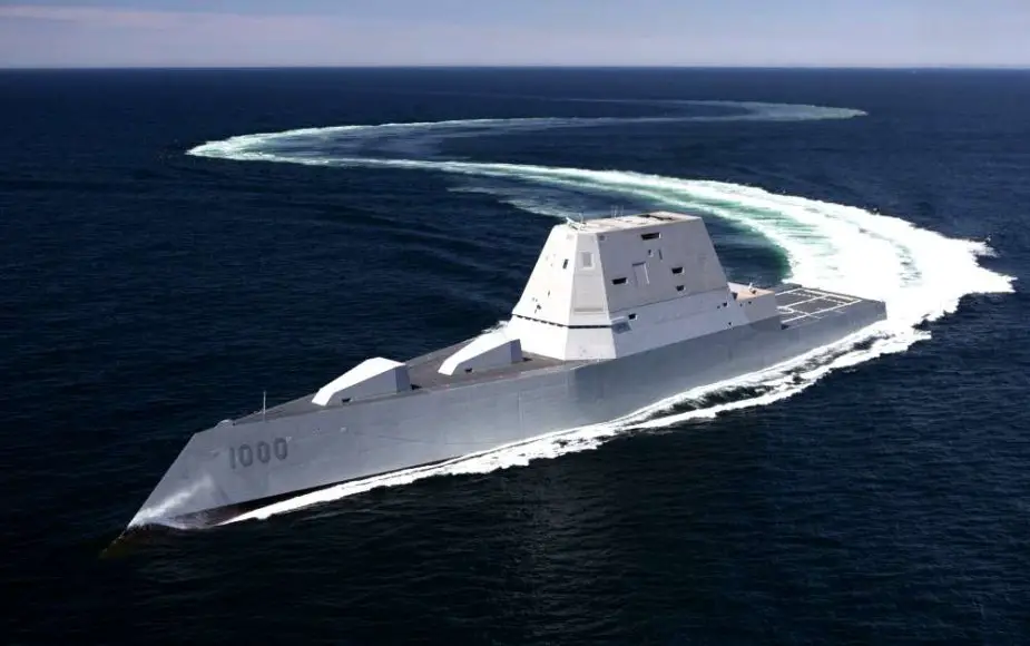 US Navy destroyer USS Zumwalt began first operational period at sea