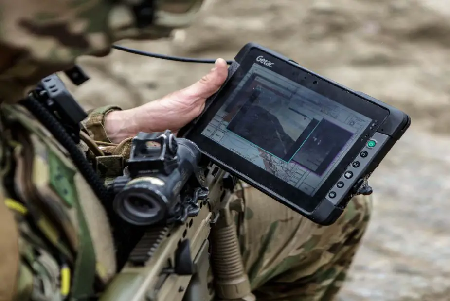 Royal Marines supported by unmanned vehicles during exercises