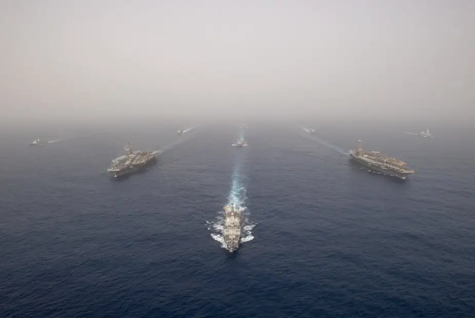 Two US aircraft carriers deployed in the Mediterranean Sea